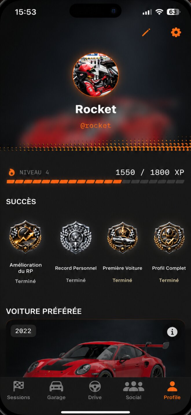 Profile screen